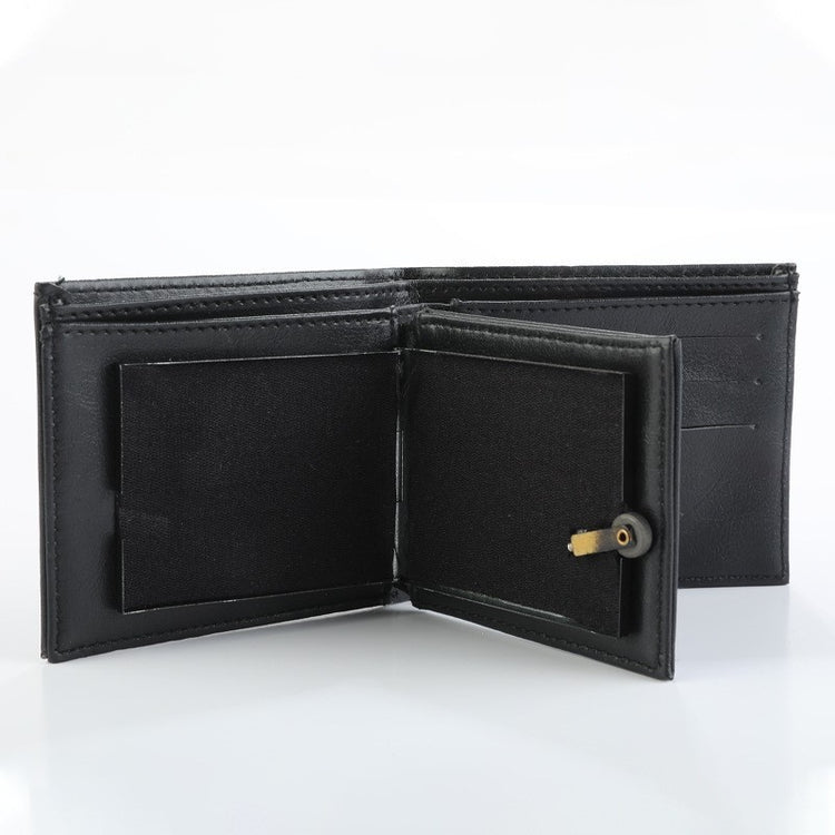 New Fire Wallet Magic Prop (Viral on TikTok) FREE SHIPPING! black leather wallet open view