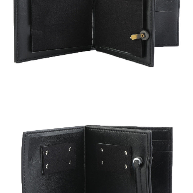 New Fire Wallet Magic Prop (Viral on TikTok) FREE SHIPPING! leather wallet open view with slots and keyhole